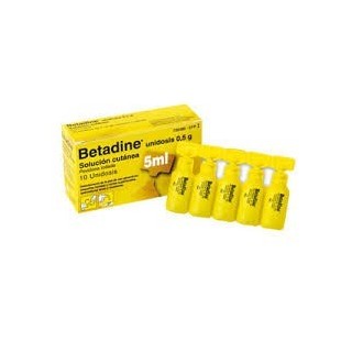 Betadine (10 % solucion topica 10 unidosis 5 ml)