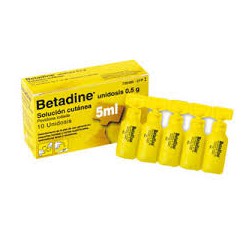 Betadine Unidosis 100 mg/mL Solución Cutánea 10 Unidosis 5 mL