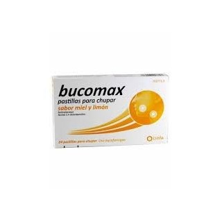 Bucomax 24 pastillas para chupar sabor menta