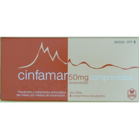 Cinfamar 50 mg Comprimidos Recubiertos