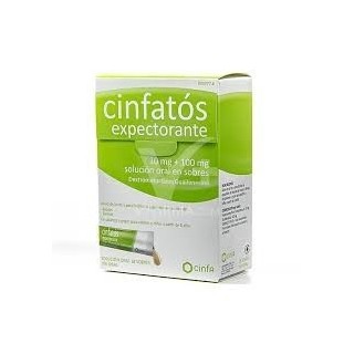 Cinfatos Expectorante 10 mg + 100 mg solución oral en sobres