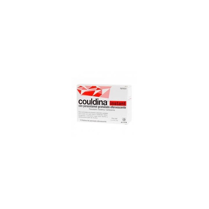 Couldina instant 10 sobres con paracetamol granulado efervescente