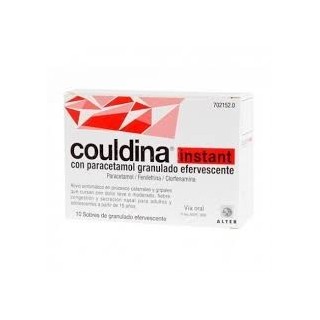 Couldina instant 10 sobres con paracetamol granulado efervescente