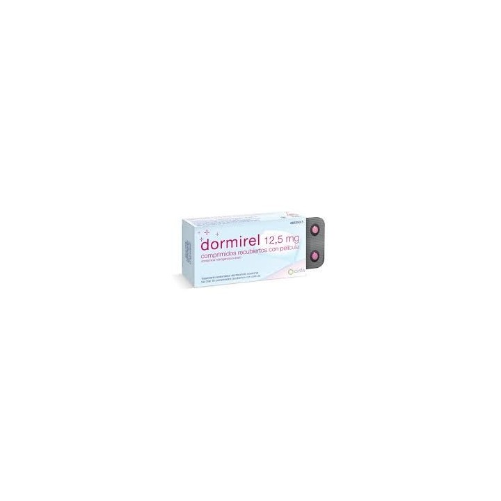 Dormirel 12,5 mg compriidos recubiertos con pelicula