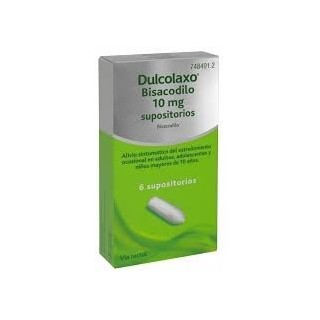 Dulcolaxo Bisacodilo 10 mg 6 supositorios