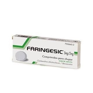 Faringesic 5 mg/5 mg Comprimidos para chupar sabor menta