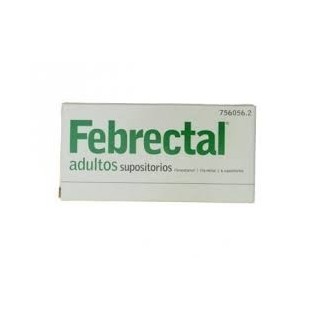 Febrectal Adultos 600 MG Supositorios