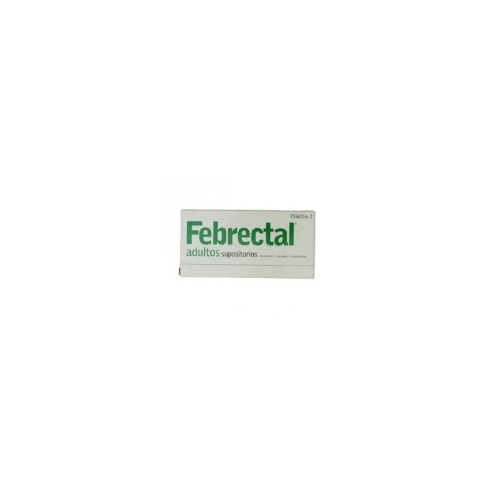 Febrectal Adultos 600 MG Supositorios