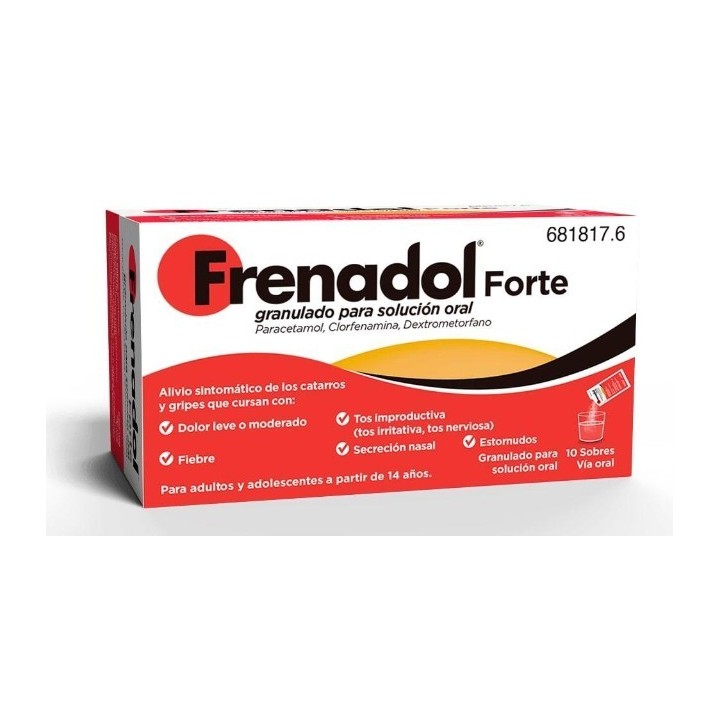 Frenadol Hot Lemon 10 Sobres de Granulado de Solución Oral CN681817.6