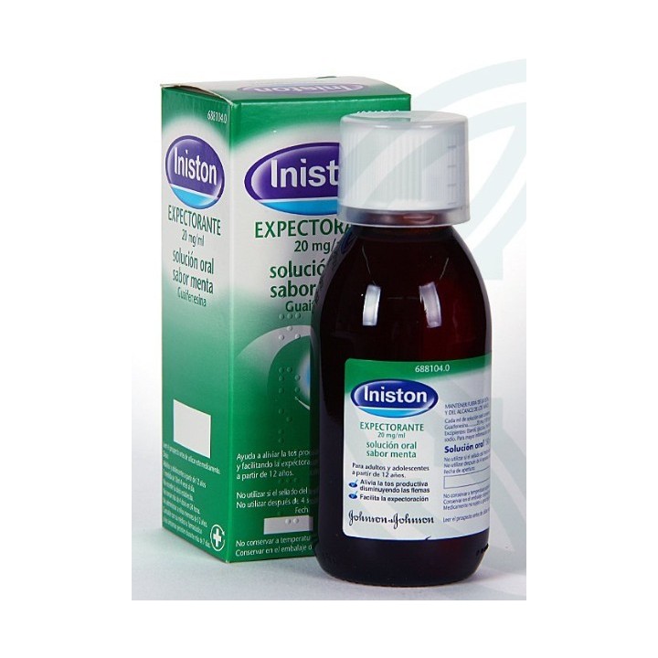 Iniston expectorante (20 Mg/ML solucion oral 150 ml menta)