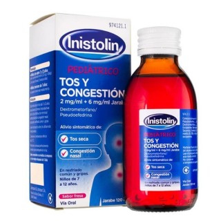 INISTOLIN PEDIATRICO ANTITUSIVO 120 ML 2 MG/ML +6 mg/ml jarabe .120 ML. CN974121.1