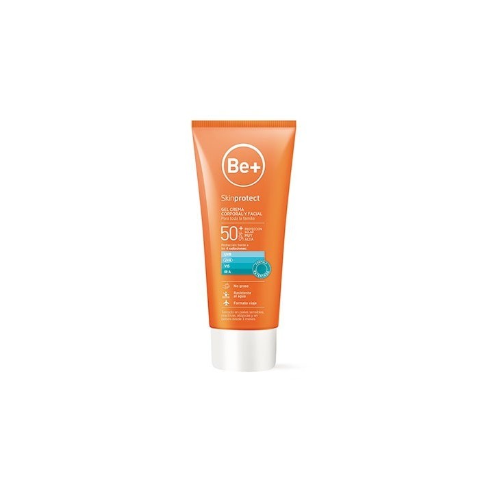 Be+ Skinprotect Gel Crema SPF50+ 100mL Formato Viaje