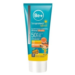 Be+ Skinprotect Fluido Mineral Facial y Corporal 0% Filtros Químicos SPF50+ 100mL