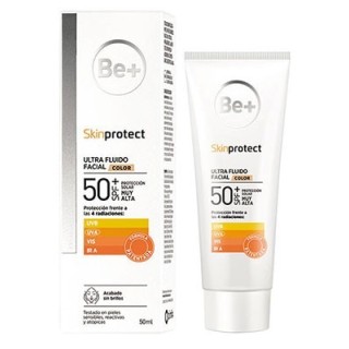 Be+ skinprotect Ultra Fluid Facial Con Coolor SPF50+ 50mL