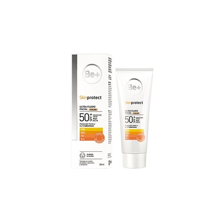 Be+ skinprotect Ultra Fluid Facial Con Coolor SPF50+ 50mL