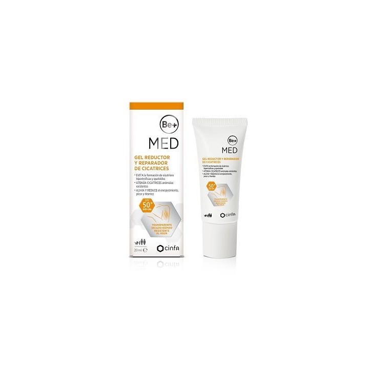 Be+ Gel Reductor y Reparador de Cicatrices SPF50+ 20 mL PRODUCTO SANITARIO